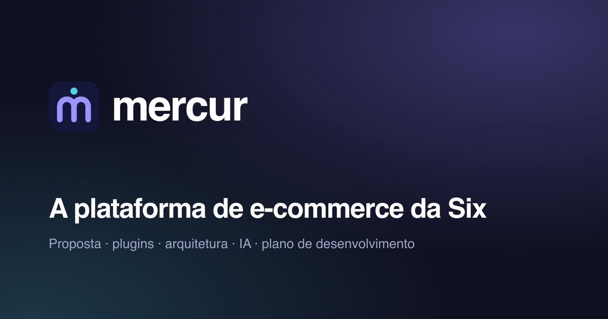 Mercur, a plataforma de e-commerce da Six