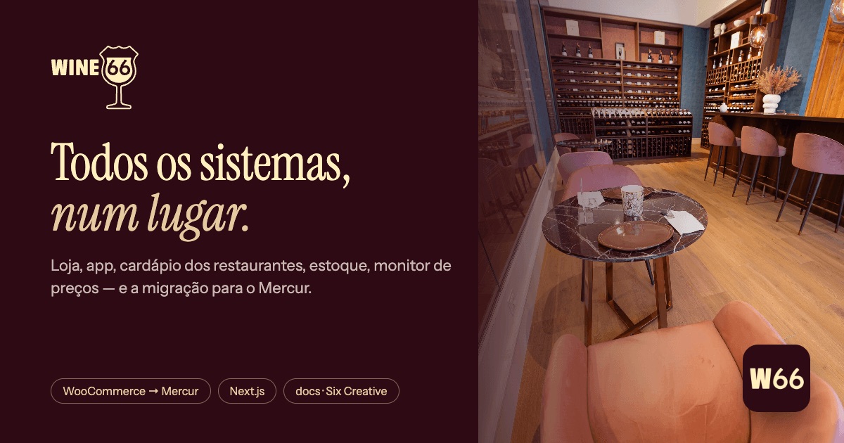 Wine66: todos os sistemas, num lugar